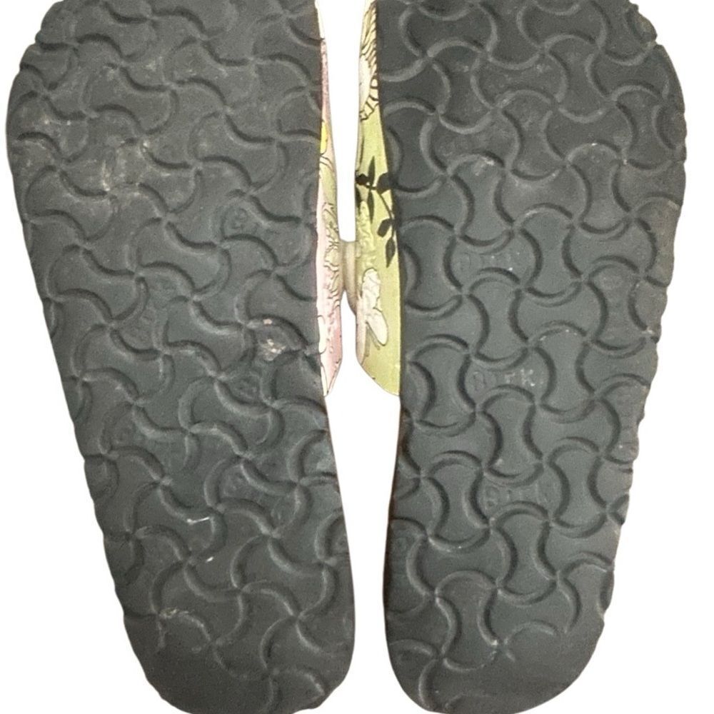 Birkenstock Floral Mary Jane Mules in Pink, Green, Yellow - Picture 7 of 10